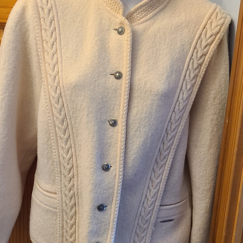 VINTAGE GEIGER WOOL JACKET SZ 38 EU MEDIUM